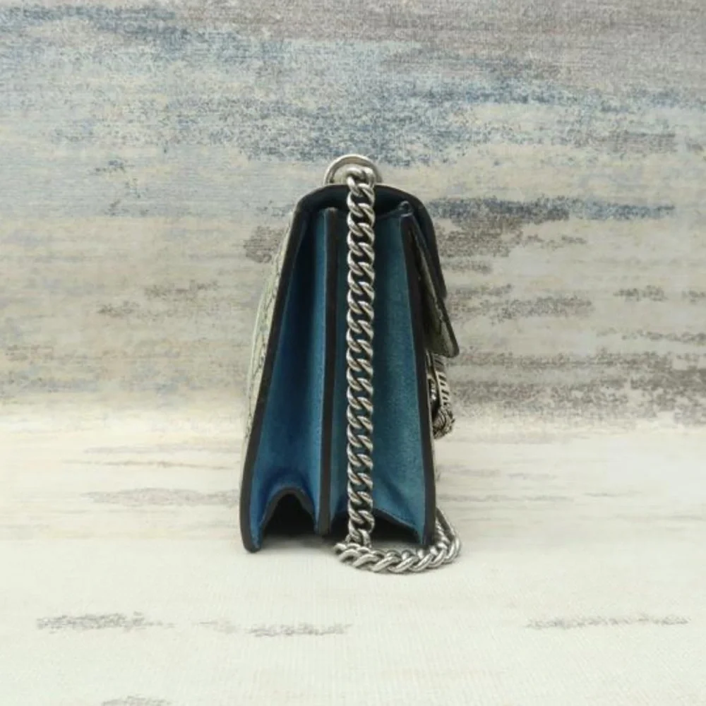 COPY - COPY - Gucci Dionysus Small with blue flowers monogram - Picture 5 of 7